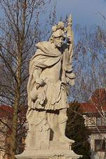 Chvalovice Socha svatho Florina.JPG